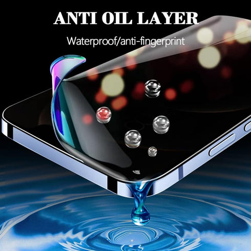 2Pack Hydrogel Screen Protector for iPhone 15 Pro Max | Anti-Spy, Case Friendly, High Sensitivity Soft TPU Film