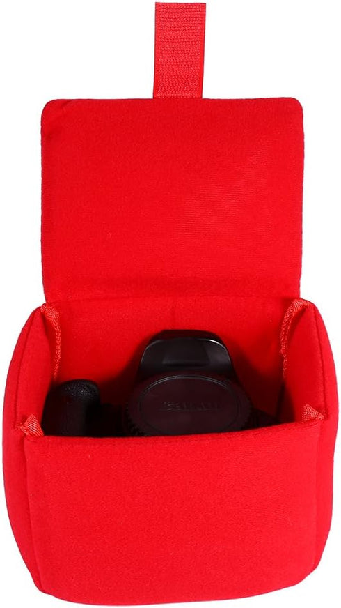 DSLR Camera Bags, Portable Camera Cases, Shock Protection Cases, Messenger Bags, Photography Accessories (Red)