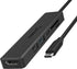 SABRENT Multi-Port USB Type-C Hub with 4K HDMI, Power Delivery 60 Watts, USB 3.0, USB 2.0, SD/microSD Card Reader