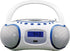 HANNLOMAX HX-309CD Portable CD/MP3 Boombox, AM/FM Radio, Bluetooth, USB Port for MP3 Playback, Aux-in, AC/DC Operated