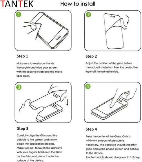 3-Pack Tempered Glass Screen Protector for LG G6 (2017 Release, 5.7" Display), Ultra Clear, Anti Scratch, Bubble Free,
