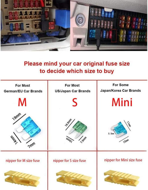 Car Cigarette Lighter with Fuse, Jtron 1set 1m Car Cigarette Lighter Adapter Add-a-Circuit TAP Adapter Lead with 12V