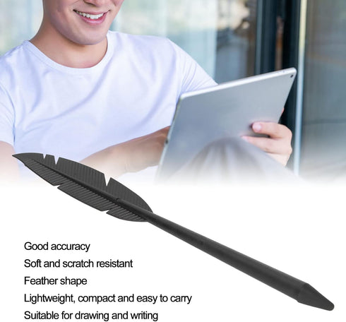 Capacitive Stylus Universal Mobile Phone Stylus Tablet Touch Pen Portable Retro Feather Shape Stylus Pens for Touch Screens(#1)