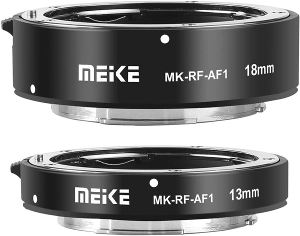 Meike MK-RF-AF1 Macro Extension Tube Adapter Ring Kit 13mm + 18mm for EOS-R Series Cameras RF Mount Cameras EOS-R EOS-RP