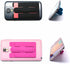 Card Holder with Cell Phone Stand, Stick-on Silicon Rubber Smartphone Sleeve Support Wallet (6pcs)