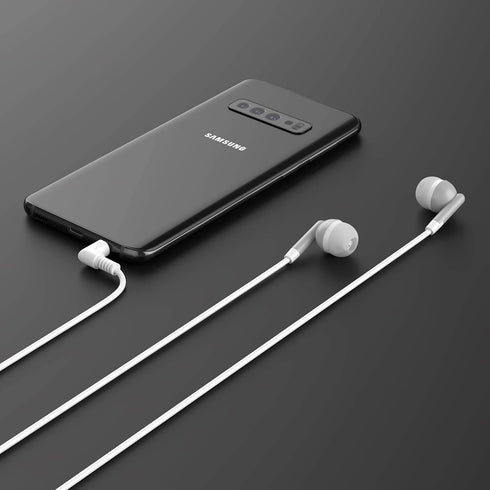 Maeline 10 Pack Bulk Earbuds - Gray with 3.5 mm Headphone Plug