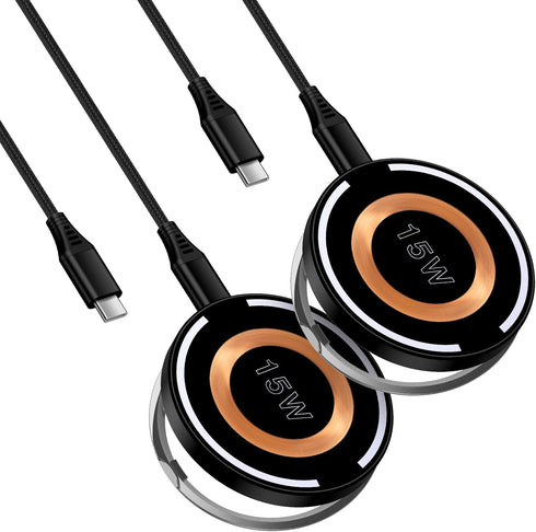 Mag-Safe Samsung S24 Ultra Wireless Charger Fast Charging Pad for Galaxy S24+/S24/S23+/S22/S21/S20/Z Flip 5, Google