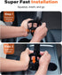 APPS2Car Cup Holder Phone Holder Mount for Car, 2-in-1 Fast-Squeeze Installation, Adjustable Height One-Hand Operation
