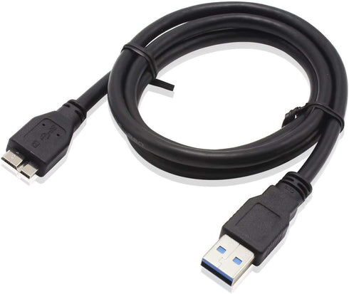 ITD ITANDA USB 3.0 Micro Cable, 3.3ft USB 3.0 A to Micro B Charger Compatible with Samsung Galaxy S5, Note 3, Note Pro 12.2, WD Western Digital My Passport and Elements Hard Drives