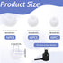 KALIONE 30 Pcs Silicone Earbud Cap Tip Cover Replacement, Ear Tips for in-Ear Headphones Ear Buds Tips Headphone