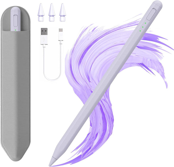 Stylus Pen for iPad 10&9th Gen, 14 Mins Faster Charge, Pencil Holder, Palm Rejection, Tilt Sensitivity for iPad Pro