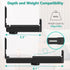 WALI Universal Soundbar Wall Mount, Center Channel Speaker Dual Bracket Holds up to 33 lbs, Black