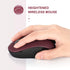 seenda Wireless Mouse, 2.4G Noiseless Mouse with USB Receiver, Portable Computer Mice for PC, Tablet, Laptop - Red &