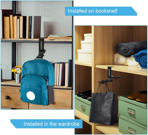 aceyoon Headphone Stand, Under Desk Hanger, Dual Headset Holder, Table Hook for Bag/Backpack/Gaming Headphone, 360