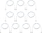 Smays 10-Pack 3ft USBC to USBC Cable, White, Type C Charging Cable, 20W Power Delivery.