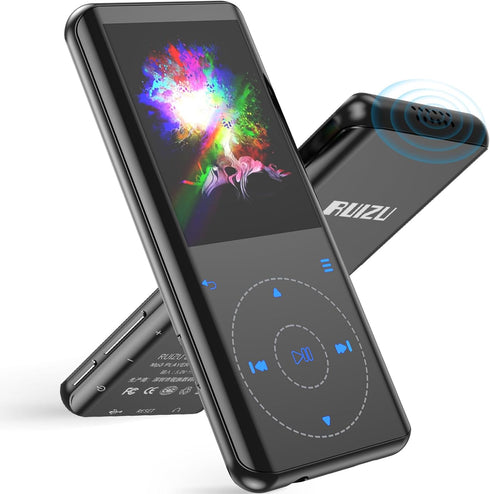 RUIZU 64GB MP3 Player with Bluetooth 5.3, 2.4-inch Curved Screen, Sport Music Player with FM Radio and Voice Recorder