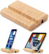 Bamboo Cell Phone Stand Wooden Tablet Holder for Desktop, Mobile Stand for iPhone iPad Tablets and All Phones
