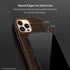 Genuine Cowhide Leather Case for iPhone 12/iPhone 12 Pro - Embossed Crocodile Pattern - Built-in Magnets for MagSafe