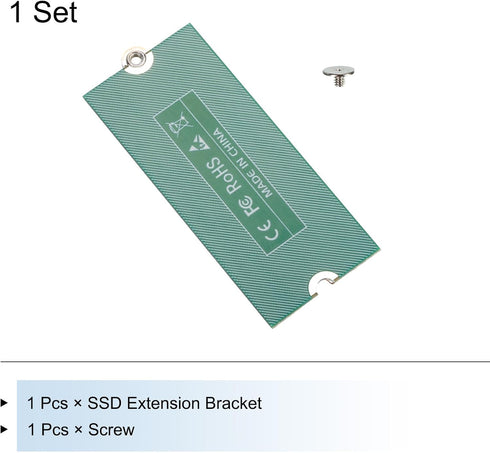 MECCANIXITY M2+ M.2 NGFF/NVME SSD Extension Bracket Card Plate PCB for PC Computer Case, Length 2230-2280