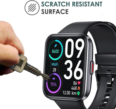 6 Pack ID208 Plus 1.8" Screen Protector Film Compatible with ENOMIR Smartwatch ID208Plus, Anti-Scratch Foils