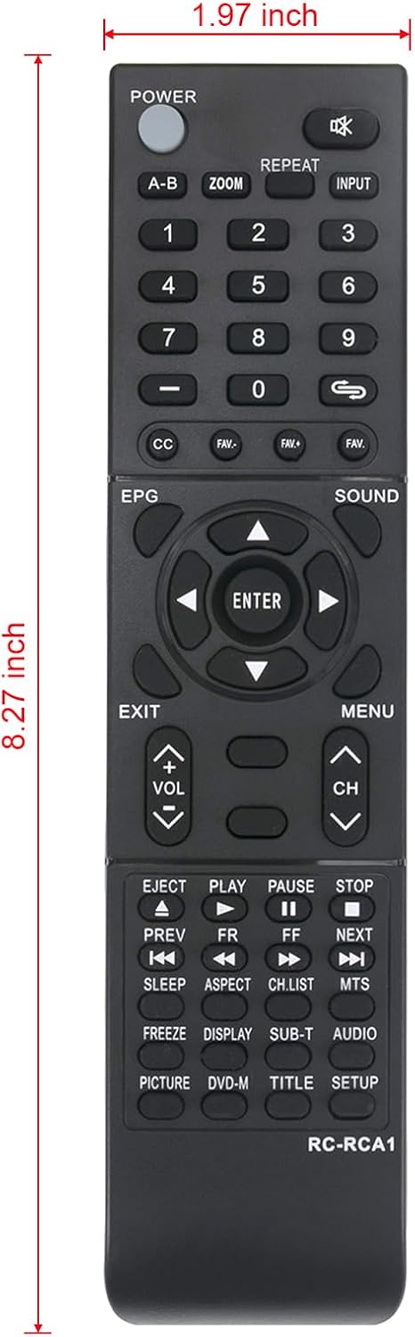 New RE20QP28 Remote Replacement for RCA TV Models 26LA30RQ, 32LA30RQ, 39LB45RQ, 40LA45RQ