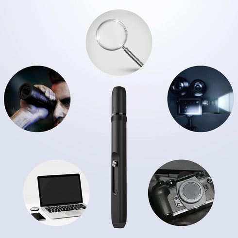 Vsgo V-P01e Professional Lens Cleaning Pen, Double-Ended Brush with Nano Optical Carbon for Camera Lens & Glasses