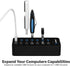 SABRENT 36W 7 Port USB 3.0 Hub with Individual Power Switches and LEDs, includes 36W 12V/3A power adapter