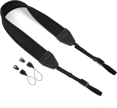 WANBY Padded Shoulder Neck Camera Strap with Quick Release Buckles for DSLR SLR