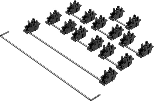 DUROCK Plate Mount Stabilizer V3, Pre-clipped Stem for Minimum Wire Wobble, 2U 6.25U 7U Keyboard Stabilizers