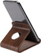 Gosknor Wooden Phone Stand, 8.7x7.5x6cm/3.43x2.95x2.36in Portable Walnut Wood Desktop Mobile Cell Phone Holder