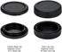2-Pack R3 JJC ER-H Soft Eyecup Eye Cup Eyepiece Viewfinder & RF Mount Body Cap Rear Lens Cover Cap for Canon EOS Camera