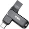 SSK USB C Flash Drive 128GB,Up to 200 MB/S Read Speed USB-C-Thumb-Drive,Dual USB3.2