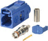 Artemisia 5005 RG316 Fakra C Jack Blue Crimp RF Coaxial Connector Compatible with Cable Compatible with GPS Telematics