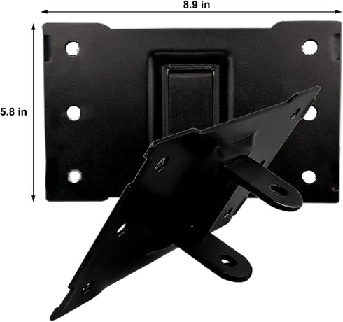 HW-339 Speaker Wall Mount, Wall Mount Brackets Support up to 100lbs, Swivel & Tilt for Large Speakers, 2 Packs (Black)