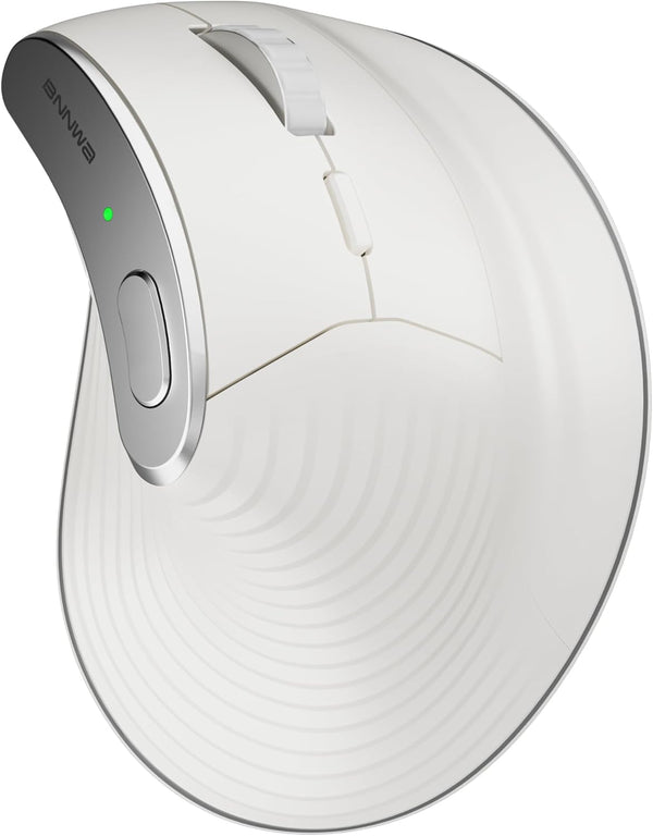 Wireless Vertical Ergonomic Mouse, Multi-Device with Bluetooth + 2.4G Connection, 4 Adjustable DPI for PC, Laptop,