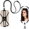 Universal Phone Lanyard, 2 in-1 Neck Strap with Finger Ring Holder Compatible with Most Smartphones (Black)
