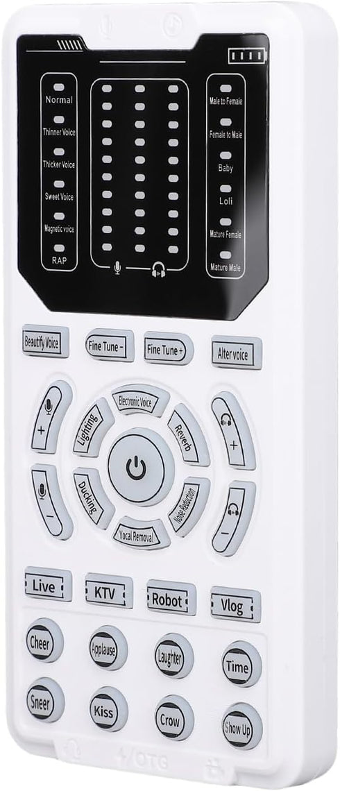 ZJchao 15 10- (5.6 .5 11 cm) Portable Voice Changer for Live Streaming & Gaming Voice Modes, Adjustment, Noise