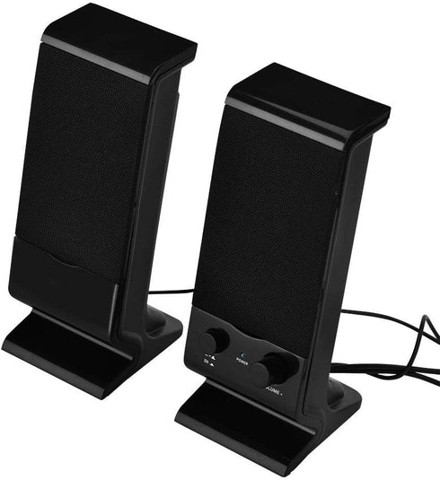 Wired Computer Speakers for PC Desktop Laptop Tablet Smartphones, Mini USB 2.0 Speaker Subwoofer