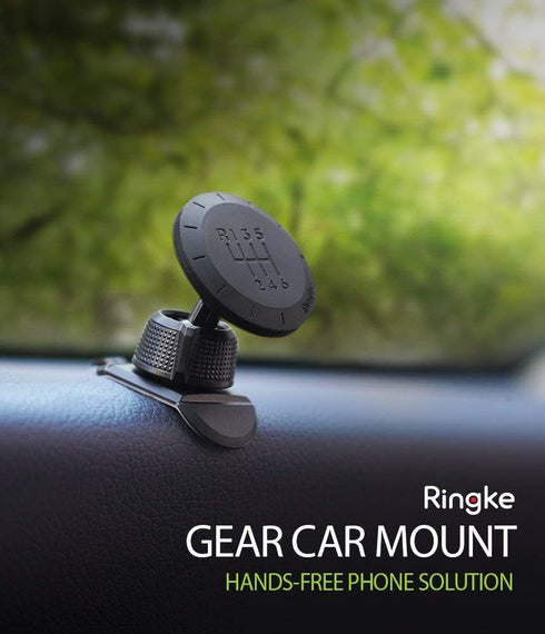 Ringke Magnetic Gear Phone Car Holder, Universal Powerful Neodymium Magnet with 360° Rotation