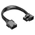 SinLoon 8-Pin Extension Cord PCIE 8 Pin Female to Right Angle Male PCIE Power Adapter Cable for Graphics Card