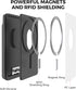 Card Holder for Back of Phone, MagSafe Magnetic Silicone Wallet Compatible with iPhone 15/14/13/12 Series (Midnight