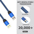 USB to USB Cable 3FT, Durable Braided for USB 3.0 Male to Male Type A Data Transfer Compatible with Hard Drive, Laptop