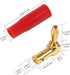 6 Pairs 4mm Speaker Banana Plugs, 90 Degree Right Angle 24k Gold Plated Speaker Connector (12 Pcs)