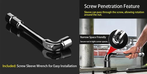 Universal Mounting Pole (Diameter 1 1/2", Length 17") - J Pole Mount for Antenna & Starlink Dish