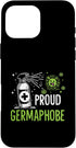 Funny Germ Nerd Spray Gift Idea Proud Germaphobe Funny Disinfectant Lover Case for iPhone 16 Pro Max