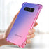 Case for Samsung Note 8 - Cute Gradient Slim Anti Scratch Soft Clear TPU Cover, Shockproof, Blue/Pink