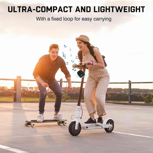 UrbanX Bluetooth Speaker: Powerful Stereo Sound, IPX7 Waterproof, True Wireless Stereo Pairing, Portable Design - Black