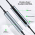 USB Headset with Microphone for PC, 7.5 Ft Cable, Wired USB Earbuds with Mute in-Line Stereo Noise Canceling for Laptop