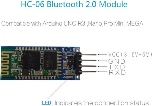 DSD TECH HC-06 Bluetooth 2.0 SPP Wireless BT Module for UNO R3 Nano (Basic Version)