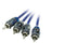 Scosche EFX Rogue R12X4 4-Channel Twisted Pair RCA Interconnect Audio Cables, 12 Foot Male to Male